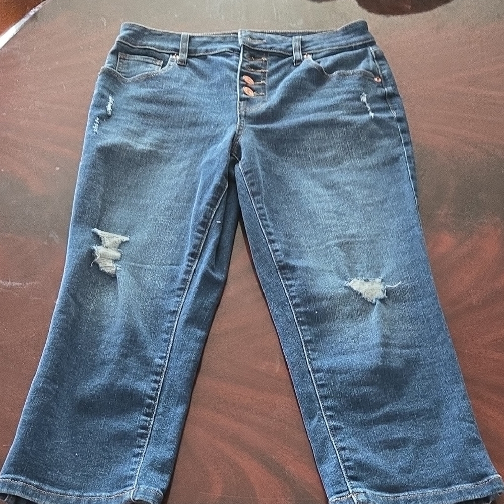 Ml3 For $40 Dark Blue Distressed Boyfriend Jeans
